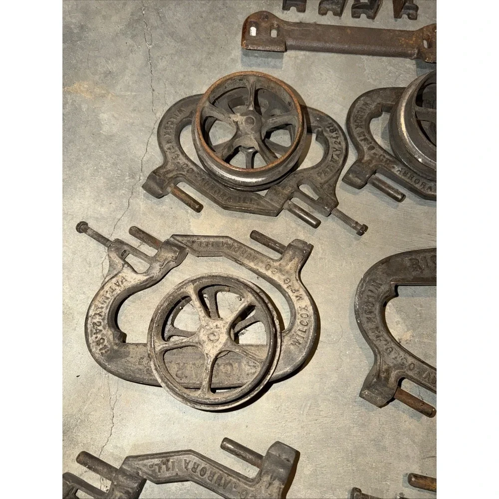 Antique Cast Iron Barn Door‎ Pocket Door Trolley Parts Rollers Wilcox - Richards
